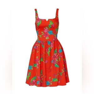 Nanette Lepore Red Floral Mini Dress
